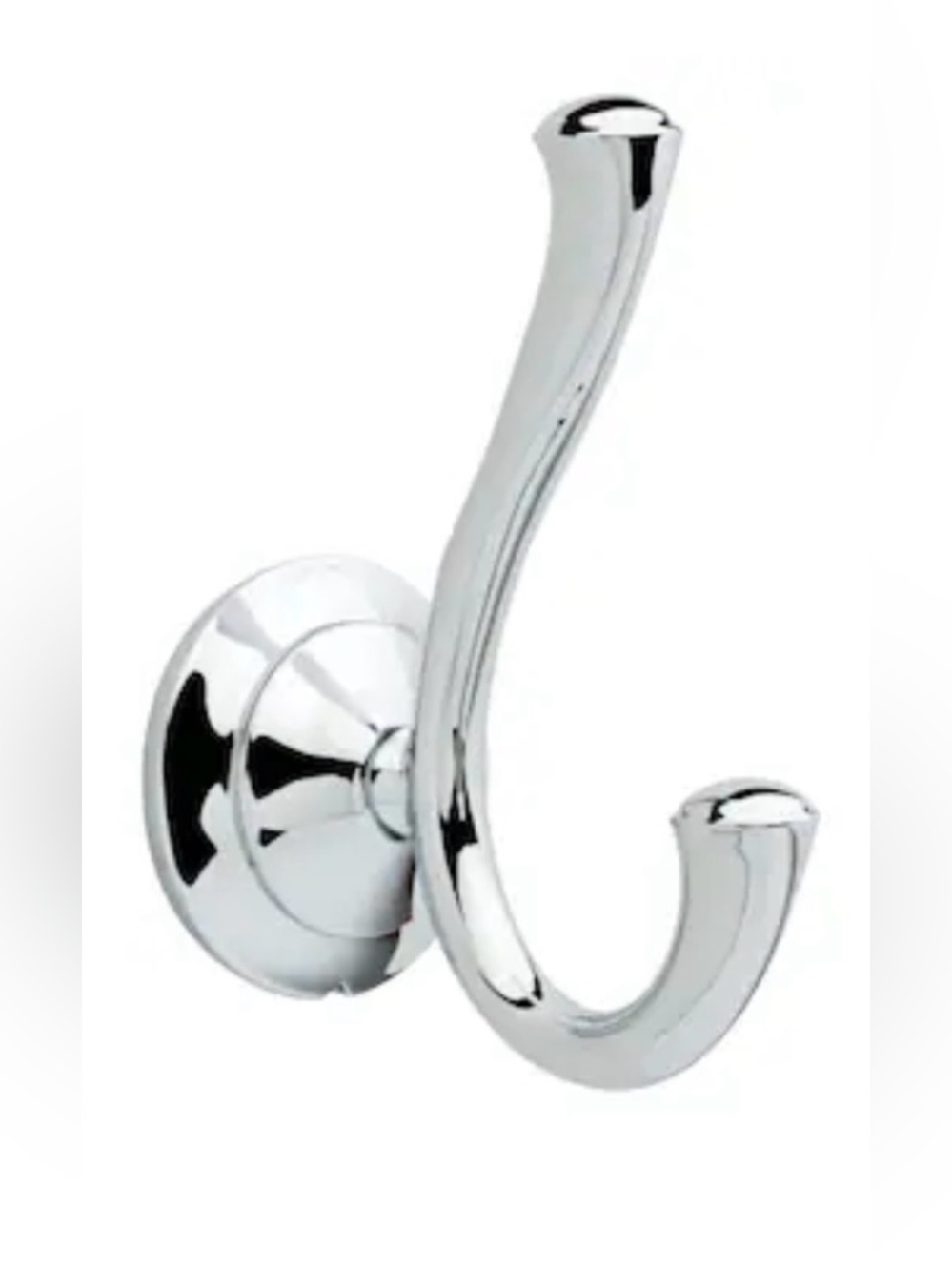 Delta Faucet Linden Chrome Mounted Double Robe Hook